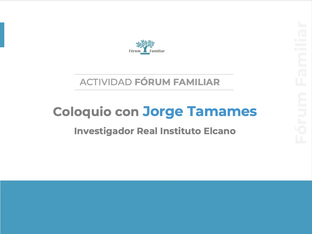 Coloquio con Jorge Tamames