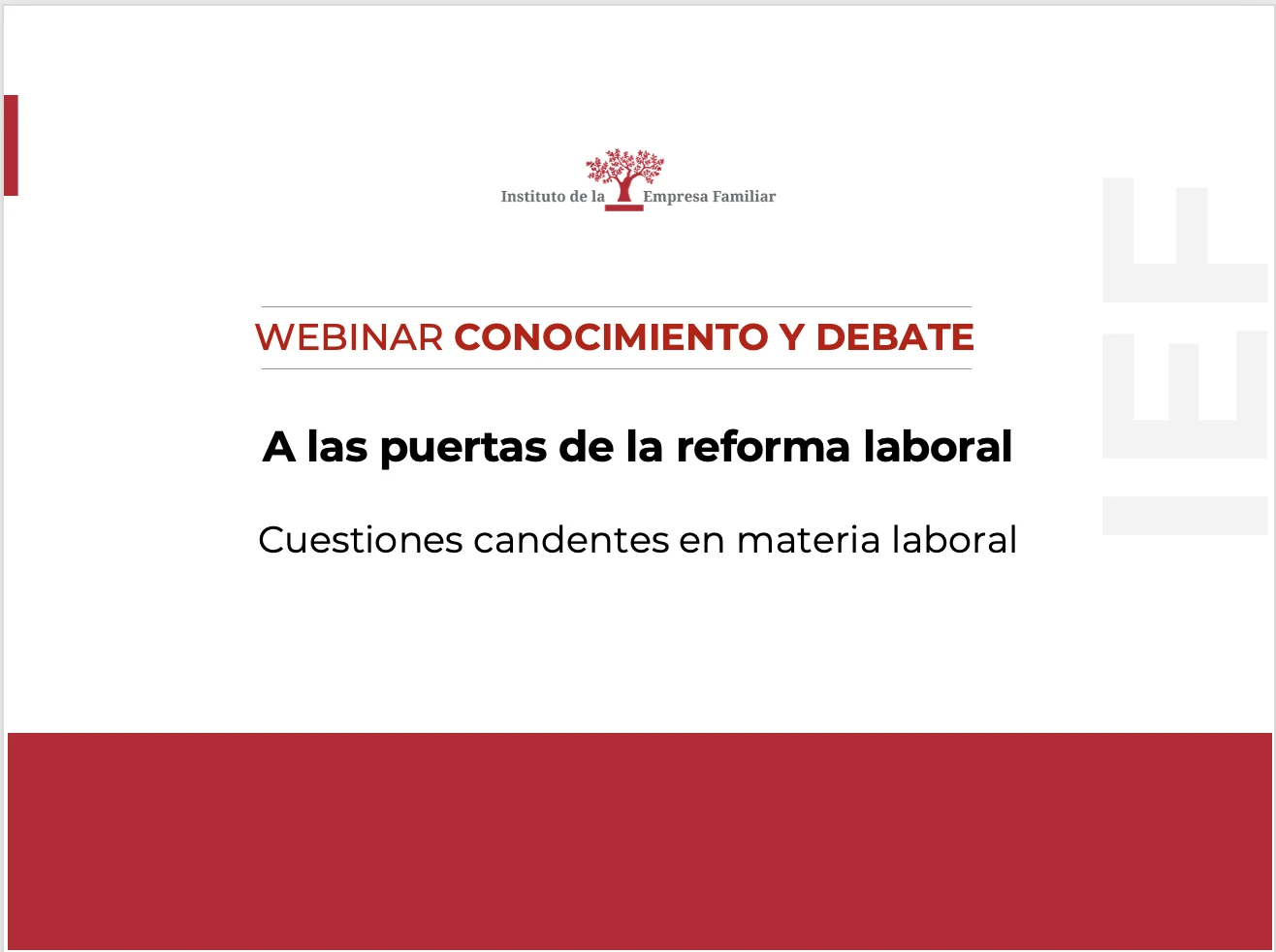 A las puertas de la reforma laboral