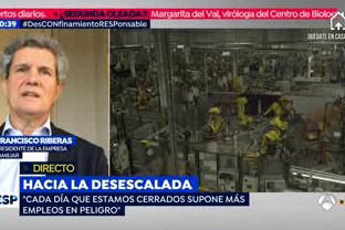 El presidente del IEF habla en A3 sobre el papel de las empresas en la crisis del Covid-19