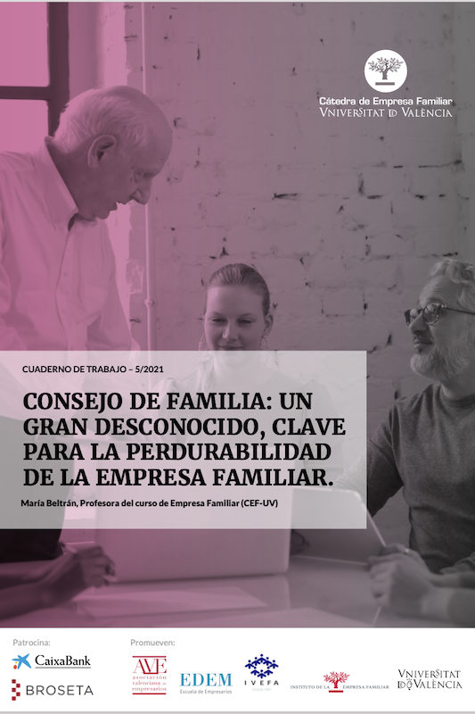 Cuaderno de Trabajo sobre el Consejo de Familia como herramienta clave para la perdurabilidad de la Empresa Familiar