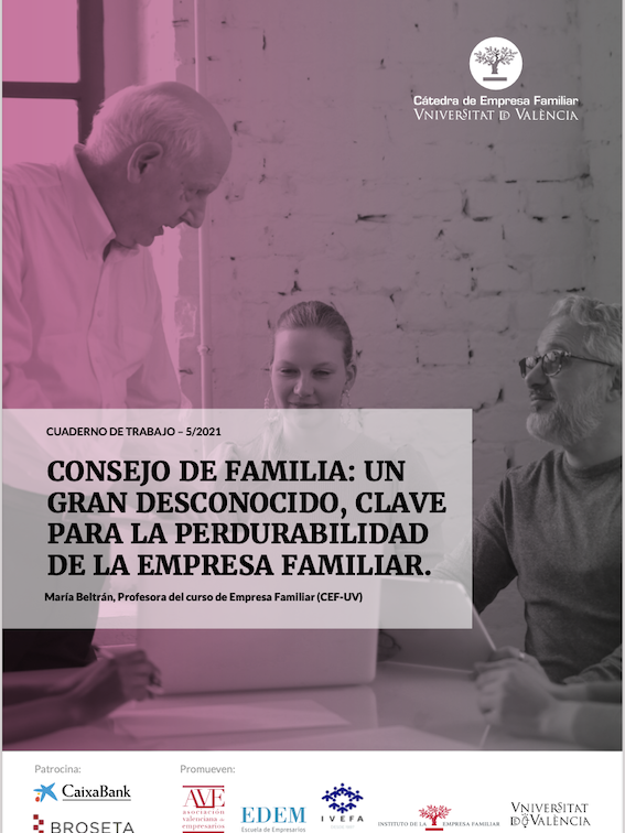 Cuaderno de Trabajo sobre el Consejo de Familia como herramienta clave para la perdurabilidad de la Empresa Familiar